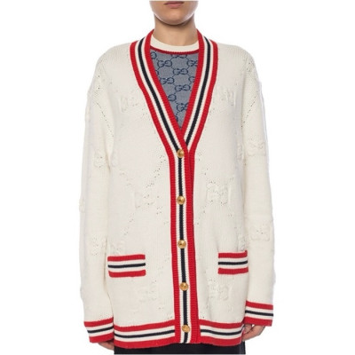 구찌 여성 브이넥 가디건 - Gucci Womens V-neck Cardigan - guc4787x