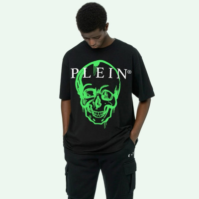 필립플레인 남성 라운드 반팔티 - Philipp-plein Mens Round Tshirt - phc4792x