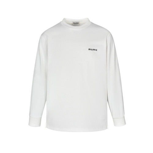 미우미우 남/녀 라운드 긴팔티 - Miumiu Unisex Round Tshirt - mic4830x