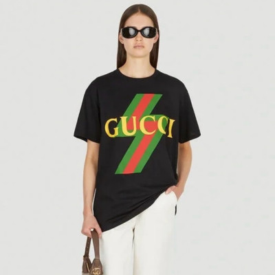 구찌 여성 라운드 반팔 티셔츠 - Gucci Womens Round Tshirt - guc4880x