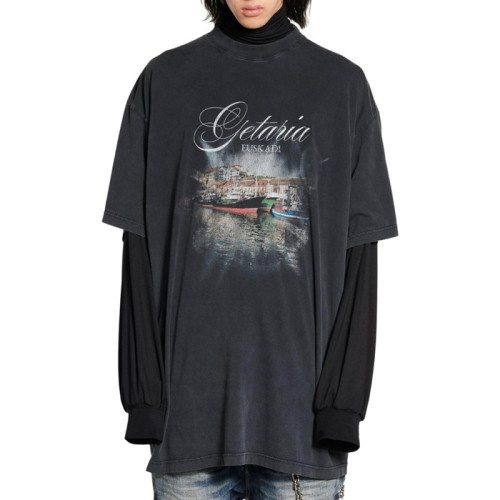발렌시아가 남성 라운드 반팔 티셔츠 - Balenciaga Mens Round Tshirt - bac4918x