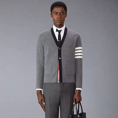 톰브라운 남성 브이넥 가디건 - Thom Browne Mens V-neck Cardigan - thc4954x