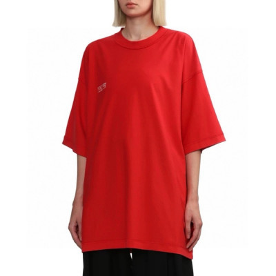 베트멍 여성 라운드 반팔 티셔츠 - Vetements Womens Over Size Tshirt - vec4975x