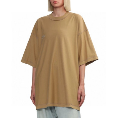 베트멍 여성 라운드 반팔 티셔츠 - Vetements Womens Over Size Tshirt - vec4976x