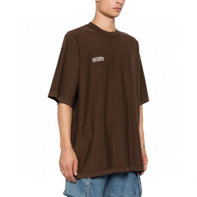 베트멍 남/녀 라운드 반팔 티셔츠 - Vetements Unisex Over Size Tshirt - vec4977x