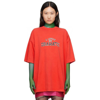 베트멍 여성 라운드 반팔 티셔츠 - Vetements Womens Over Size Tshirt - vec4985x