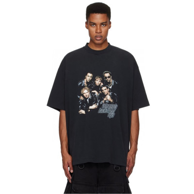 베트멍 남/녀 라운드 반팔 티셔츠 - Vetements Unisex Oversize Tshirt - vec4987x