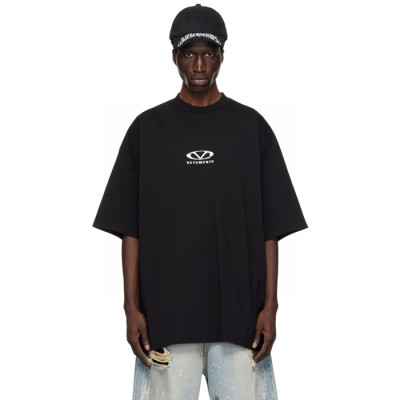 베트멍 남/녀 라운드 반팔 티셔츠 - Vetements Unisex Oversize Tshirt - vec4988x