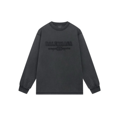 발렌시아가 남성 라운드 긴팔티 - Balenciaga Mens Round Tshirt - bac5021x