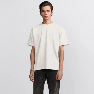 디올 남성 라운드 반팔 티셔츠 - Dior Mens Round Tshirt - dic5031x