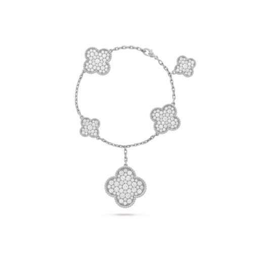 반클리프 아펠 여성 알함브라 브레이슬릿 - Van Cleef & Arpels Womens White Gold Bangle - acc3712x