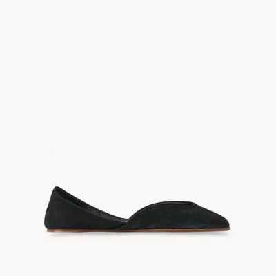 더 로우 여성 젬마 스웨이드 발레 슈즈 - The Row Womens Gemma Suede Ballet Shoes - ths3301x