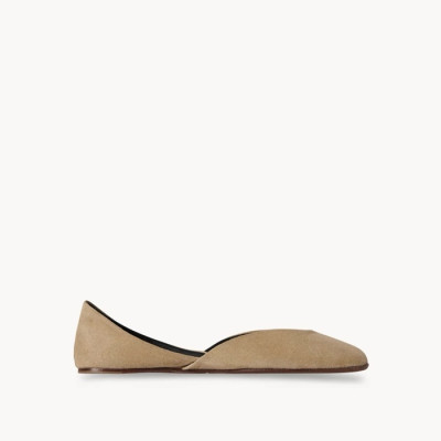 더 로우 여성 젬마 스웨이드 발레 슈즈 - The Row Womens Gemma Suede Ballet Shoes - ths3303x