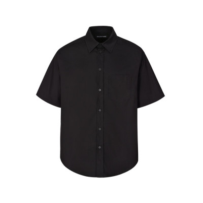 발렌시아가 남성 반팔 셔츠 - Balenciaga Mens Black Shirts - bac5134x