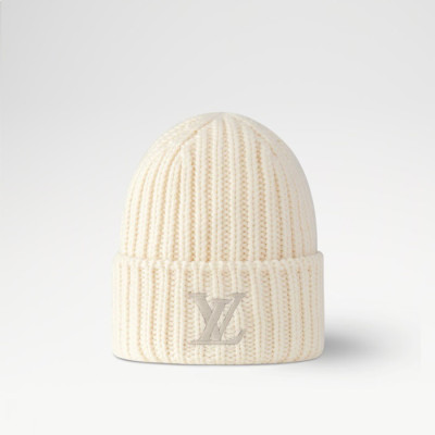 루이비통 여성 아이보리 비니 - Louis vuitton Womens Ivory Beanie - acc3932x