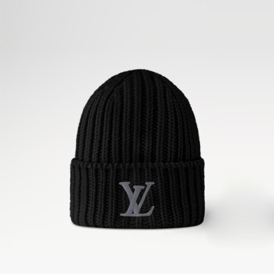 루이비통 여성 블랙 비니 - Louis vuitton Womens Black Beanie - acc3933x