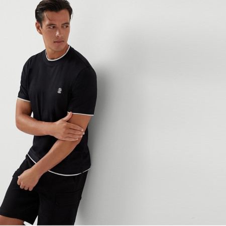 브루넬로쿠치넬리 남성 라운드 티셔츠 - Brunello Cucinelli Mens Round Tshirt - brc5223x