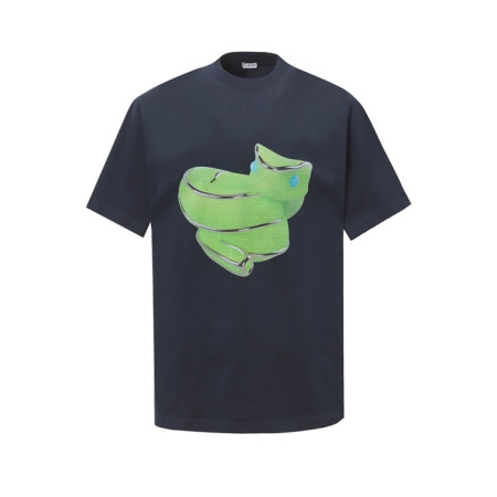 로에베 남성 라운드 반팔티 - Loewe Mens Round Tshirt - loc5228x