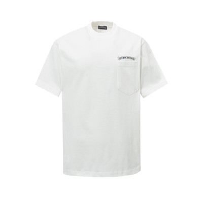 크롬하츠 남성 라운드 반팔티 - Chrom Hearts Mens Round Tshirt - chc5230x