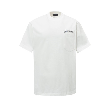 크롬하츠 남성 라운드 반팔티 - Chrom Hearts Mens Round Tshirt - chc5230x