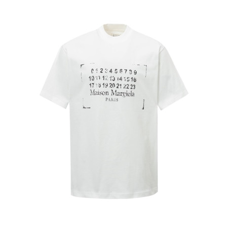 메종 마르지엘라 남성 라운드 반팔 티셔츠 - Maison Margiela Mens Round Tshirt - mac5235x