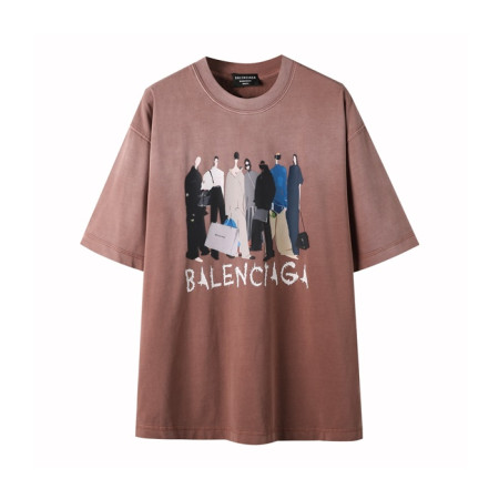 발렌시아가 남성 라운드 반팔 티셔츠 - Balenciaga Mens Round Tshirt - bac5239x
