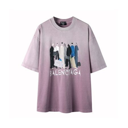 발렌시아가 남성 라운드 반팔 티셔츠 - Balenciaga Mens Round Tshirt - bac5240x