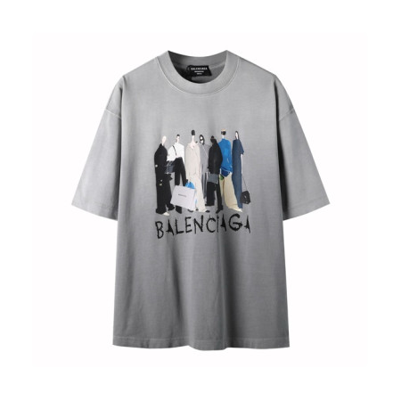 발렌시아가 남성 라운드 반팔 티셔츠 - Balenciaga Mens Round Tshirt - bac5241x