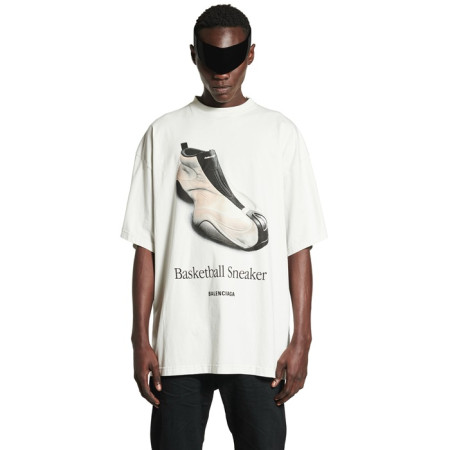 발렌시아가 남성 라운드 반팔 티셔츠 - Balenciaga Mens Round Tshirt - bac5286x