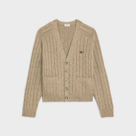 셀린느 남/녀 브이넥 가디건 - Celine Unisex V-neck Cardigan - cec5289x