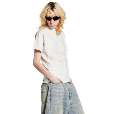 발렌시아가 남성 라운드 반팔 티셔츠 - Balenciaga Mens Round Tshirt - bac5298x