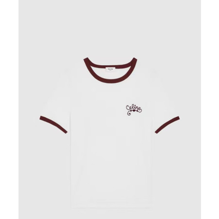 셀린느 여성 라운드 반팔 티셔츠 - Celine Womens Round Tshirt - cec5325x