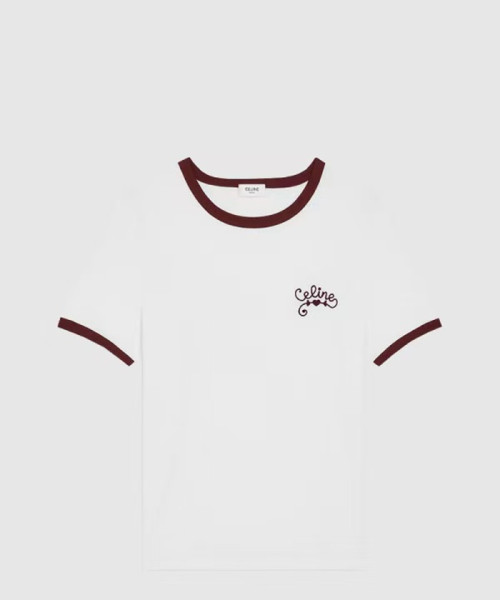 셀린느 여성 라운드 반팔 티셔츠 - Celine Womens Round Tshirt - cec5325x
