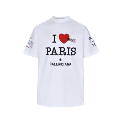 발렌시아가 남성 라운드 반팔 티셔츠 - Balenciaga Mens Round Tshirt - bac5340x