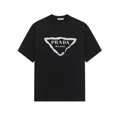 프라다 남성 라운드 반팔티 - Prada Mens Round Tshirt - prc5363x