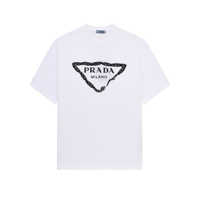 프라다 남성 라운드 반팔티 - Prada Mens Round Tshirt - prc5364x