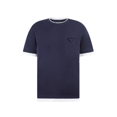 프라다 남성 라운드 반팔티 - Prada Mens Round Tshirt - prc5372x