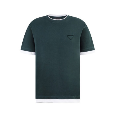 프라다 남성 라운드 반팔티 - Prada Mens Round Tshirt - prc5373x