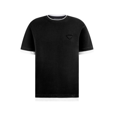 프라다 남성 라운드 반팔티 - Prada Mens Round Tshirt - prc5375x