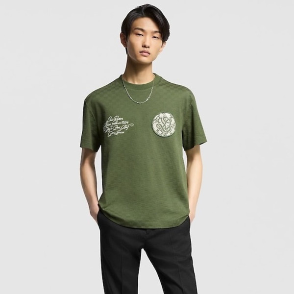 루이비통 남성 라운드 반팔 티셔츠 - Louis vuitton Mens Round Tshirt - lvc5438x