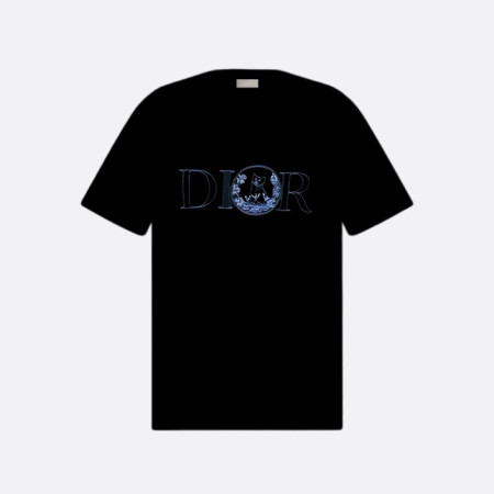 디올 남성 라운드 반팔 티셔츠 - Dior Mens Round Tshirt - dic5439x