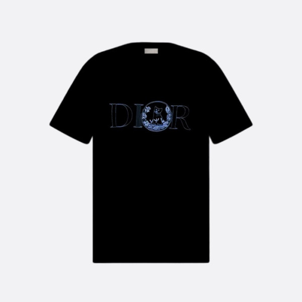 디올 남성 라운드 반팔 티셔츠 - Dior Mens Round Tshirt - dic5439x