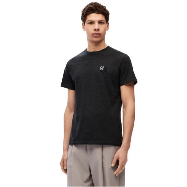 로에베 남성 라운드 반팔티 - Loewe Mens Round Tshirt - loc5444x