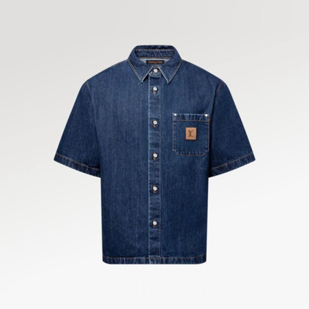 루이비통 남성 반팔 셔츠 - Louis vuitton Mens Short-sleeved Shirts - lvc5455x