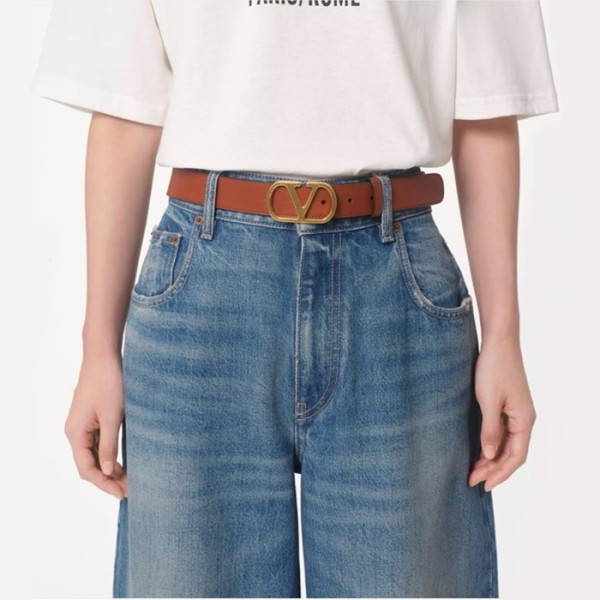 발렌티노 여성 브이 로고 벨트 - Valentino Womens Vlogo Signature Belt - bel154x