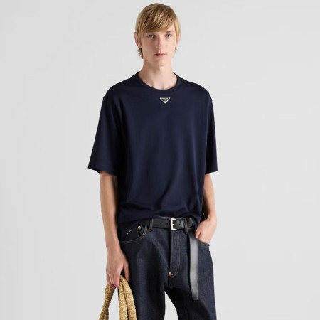 프라다 남성 라운드 반팔티 - Prada Mens Round Tshirt - prc5469x