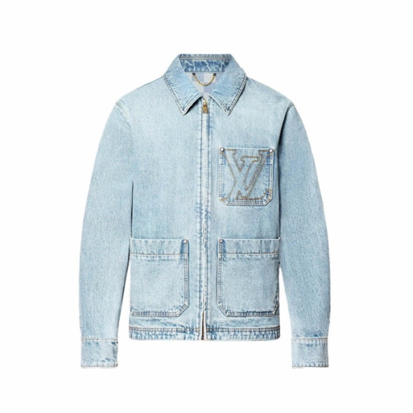 루이비통 남성 데님 재킷 - Louis vuitton Mens Denim Jacket - lvc5487x