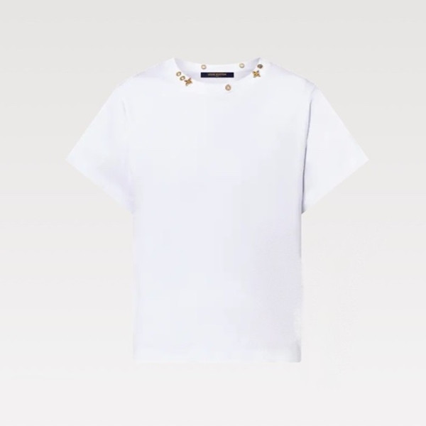 루이비통 여성 반팔 티셔츠 - Louis vuitton Womens White Tshirts - lvc5507x