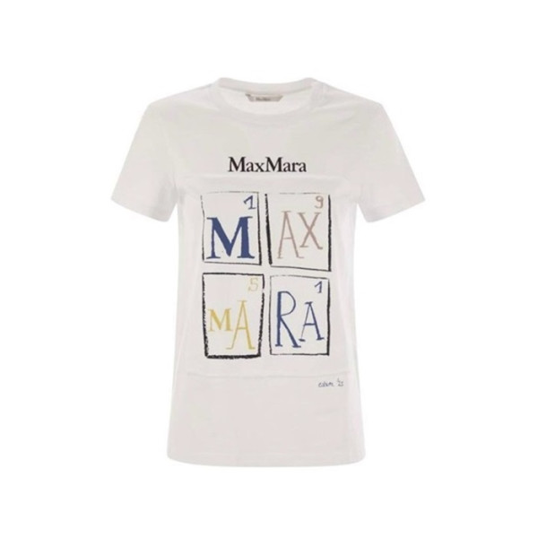 막스마라 여성 크루넥 반팔티 - Maxmara Womens Round Tshirt - mac5512x