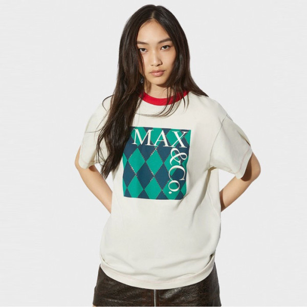 막스앤코 여성 크루넥 반팔티 - Max&Co Womens Round Tshirt - mac5567x